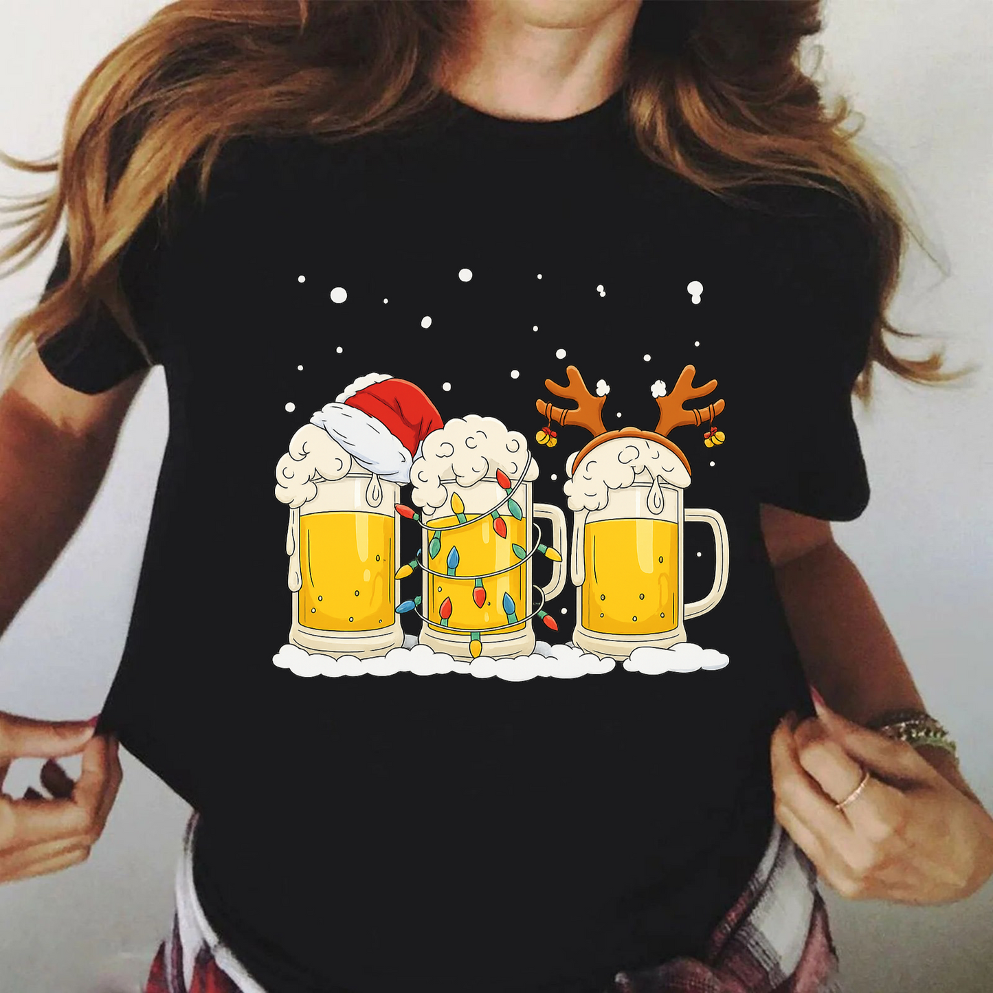 Tricou din bumbac 100% Negru Yellow Drink