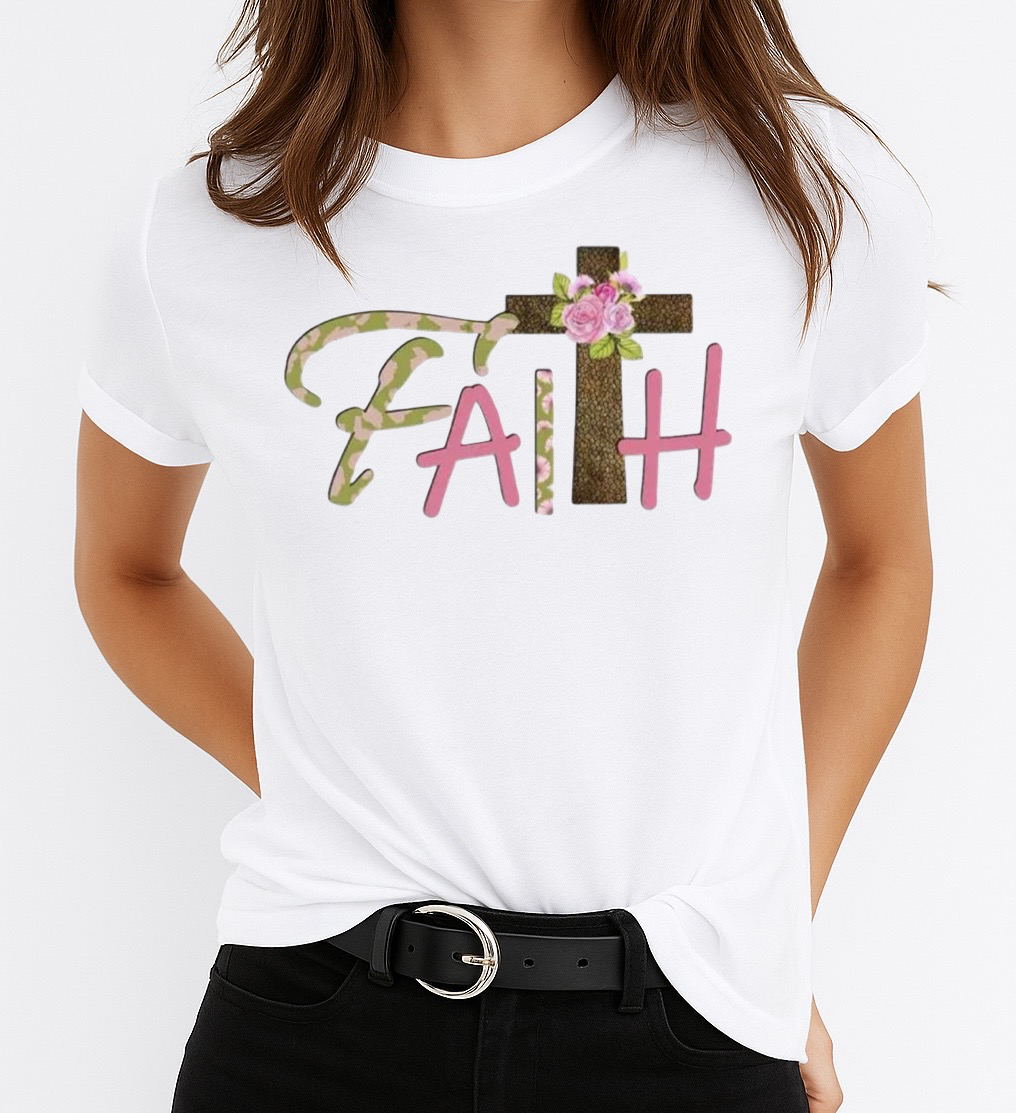 Tricou dama din bumbac 100% Faith