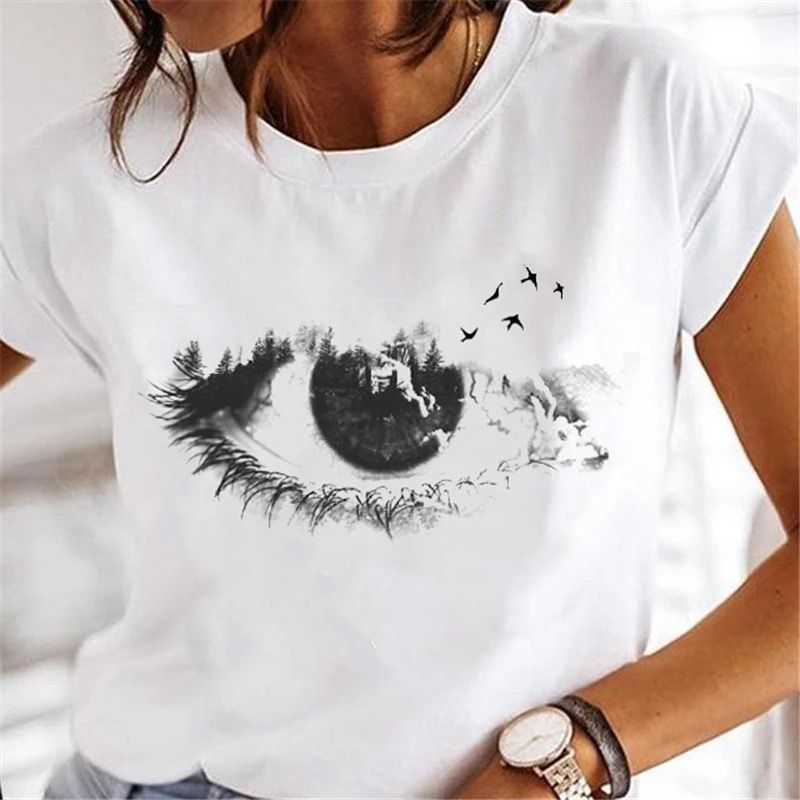 Tricou dama din bumbac 100% Eye