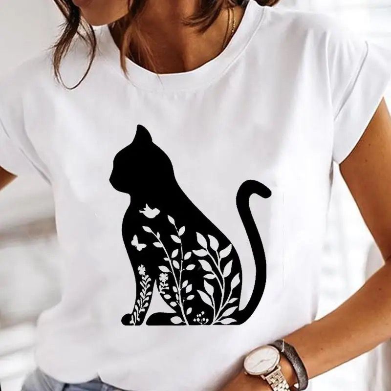 Tricou dama din bumbac 100% Nice Cat