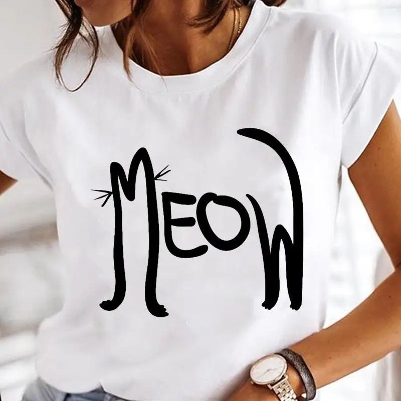 Tricou dama din bumbac 100% Meow