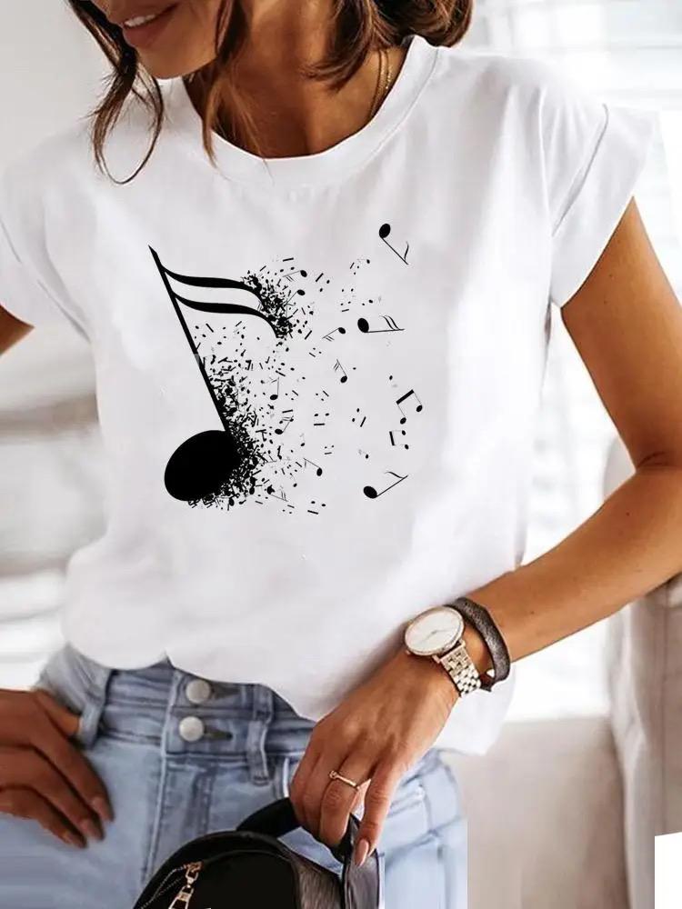 Tricou dama din bumbac 100% Music 3
