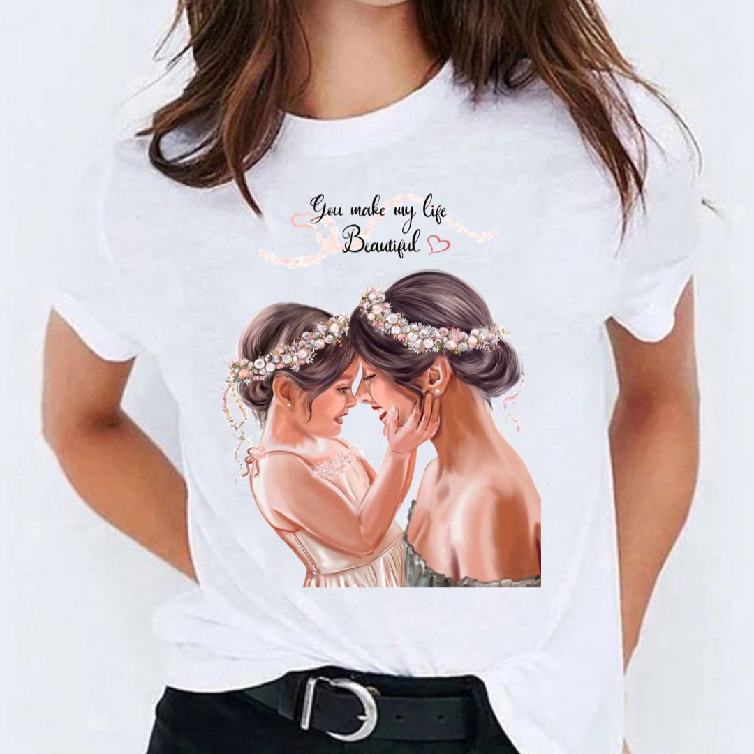 Tricou dama din bumbac 100% Beatiful