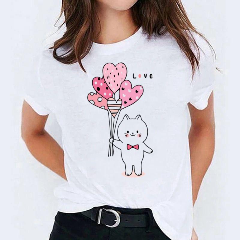 Tricou dama din bumbac 100% Pink Balloons