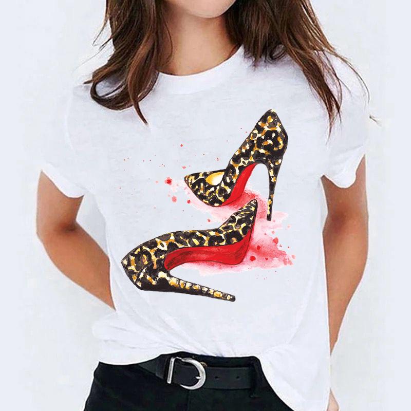 Tricou dama din bumbac 100% Animal Print Heels