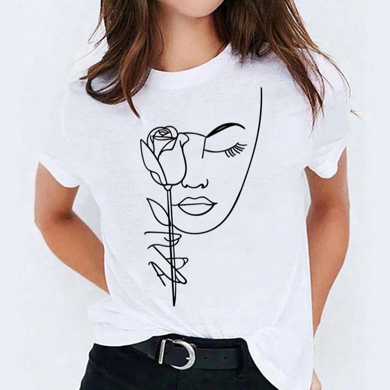 Tricou dama din bumbac 100% Face 2