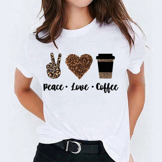 Tricou Peace Love Coffee