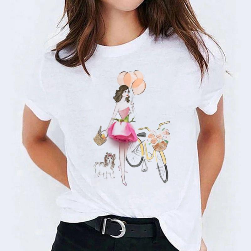 Tricou dama din bumbac 100% Walk