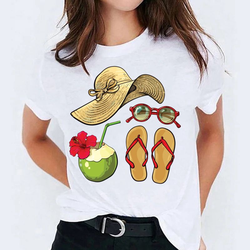 Tricou dama din bumbac 100% Plaja