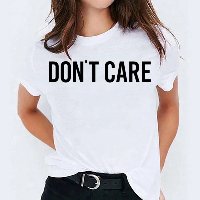 Tricou dama din bumbac 100% Don't Care