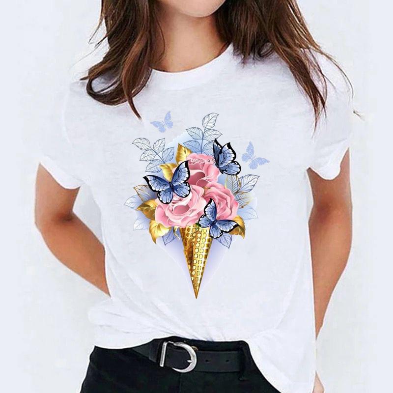 Tricou dama din bumbac 100% Ice Cream 4
