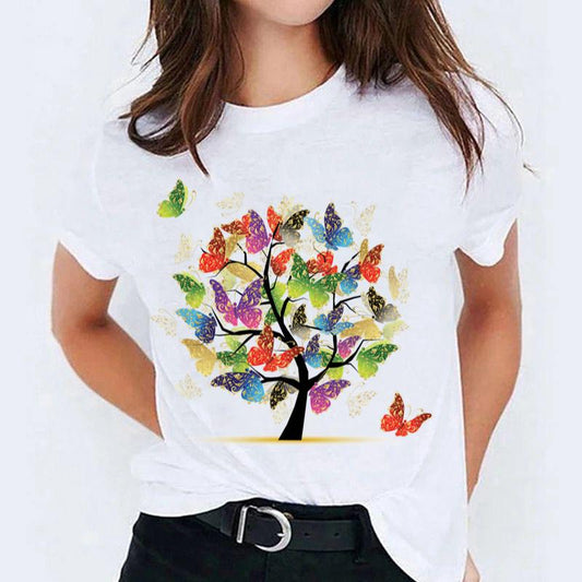Tricou Butterflies Tree