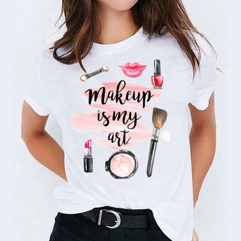 Tricou dama din bumbac 100% Makeup Is My Art