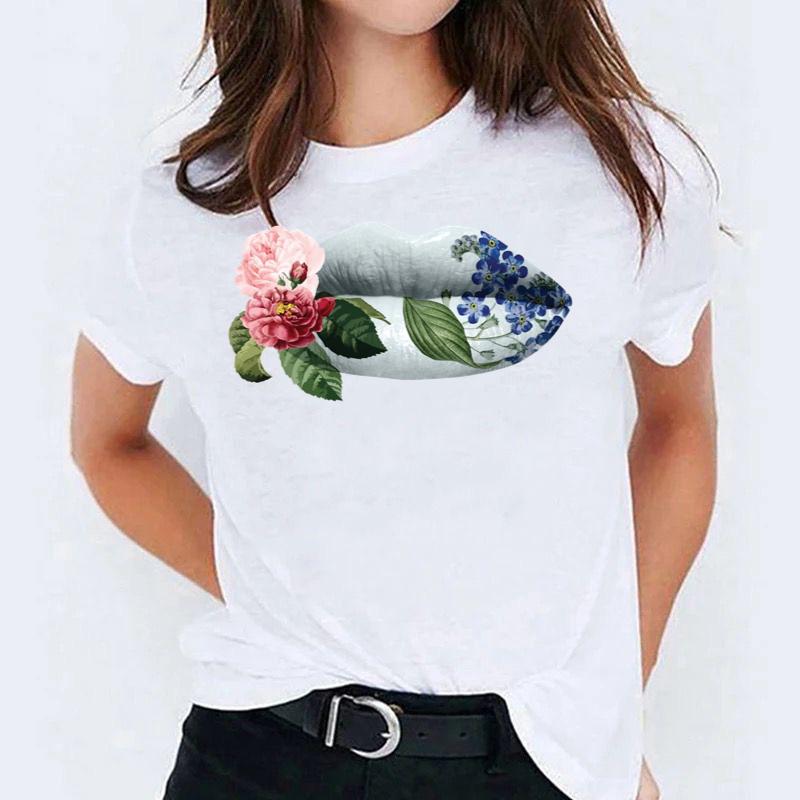 Tricou dama din bumbac 100% Flower Kiss 2