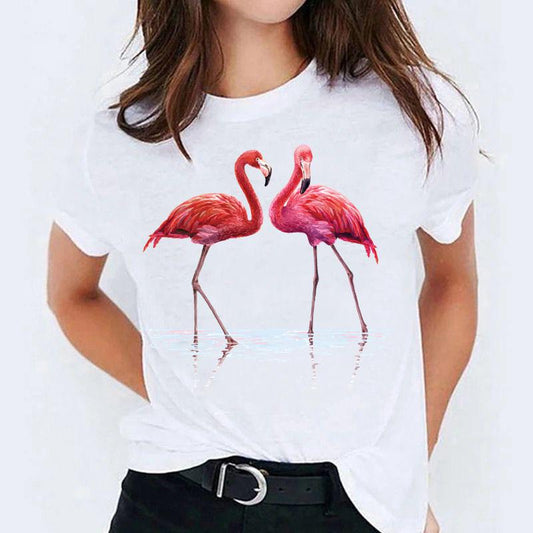Tricou 2 Flamingo