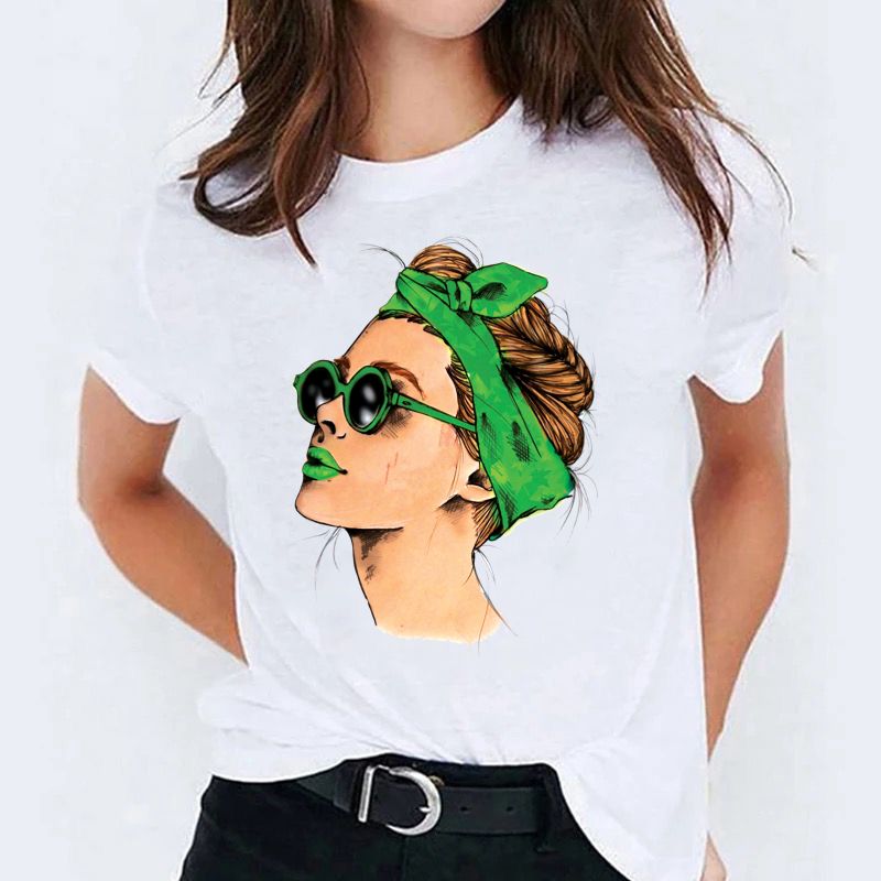 Tricou dama din bumbac 100% Green