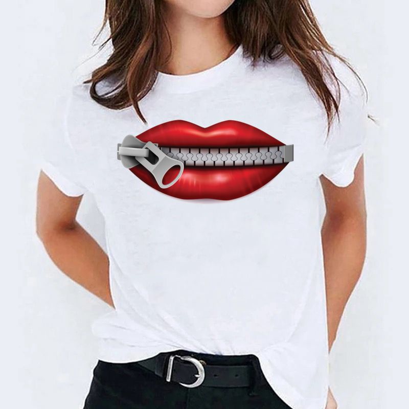 Tricou dama din bumbac 100% Shut Up Red
