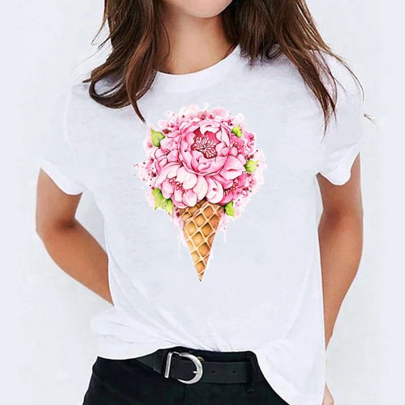 Tricou Dama Ice Cream Roz - MonCherie
