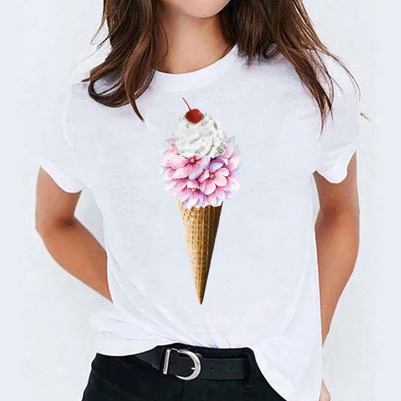 Tricou Dama Ice Cream Pink - MonCherie