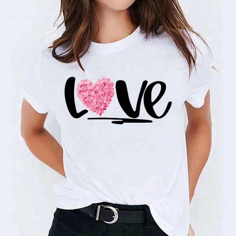 Tricou dama din bumbac 100% Love Black