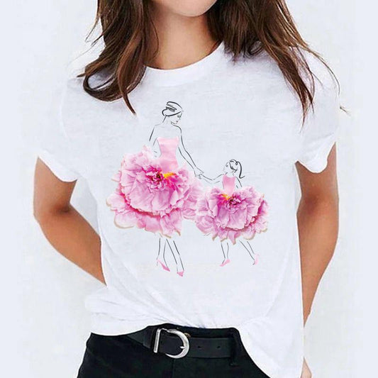 Tricou 2 Pink Flowers