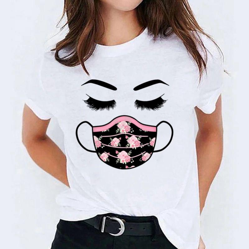 Tricou dama din bumbac 100% Pink Mask