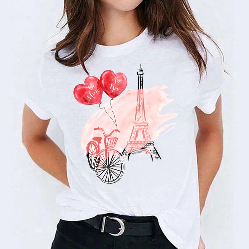 Tricou dama din bumbac 100% Paris 4