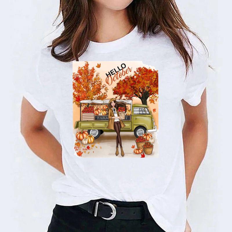 Tricou dama din bumbac 100% Hello october