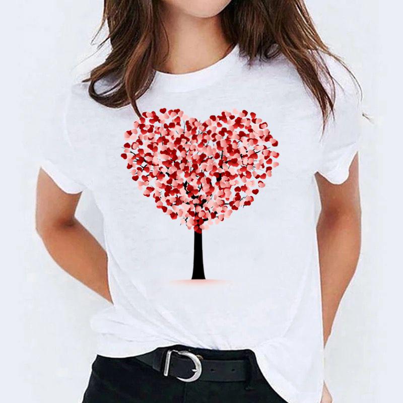 Tricou dama din bumbac 100% Red Tree 2