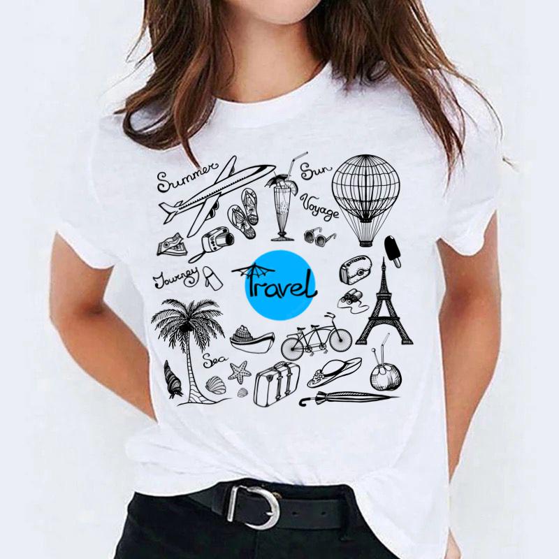 Tricou dama din bumbac 100% Travel 2