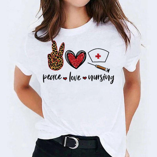 Tricou Peace Love Nursing