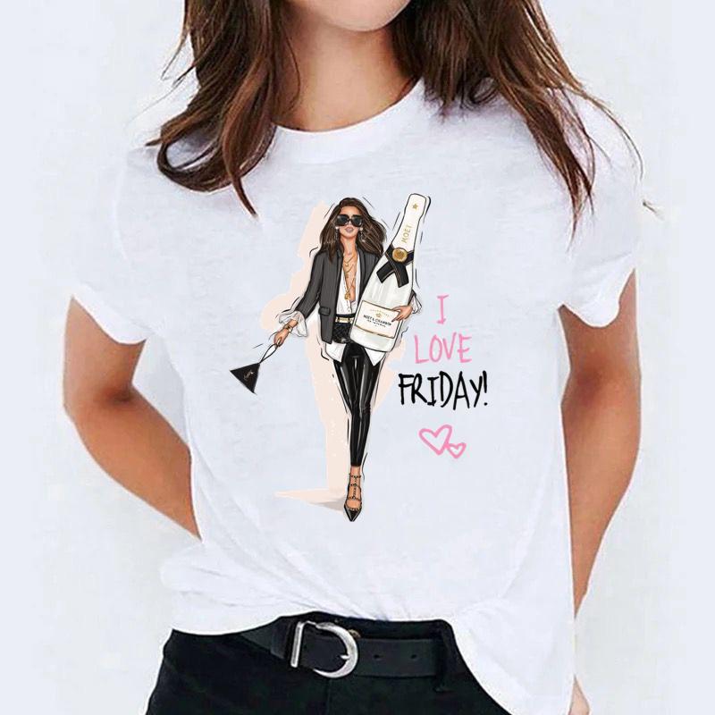 Tricou dama din bumbac 100% I Love Friday