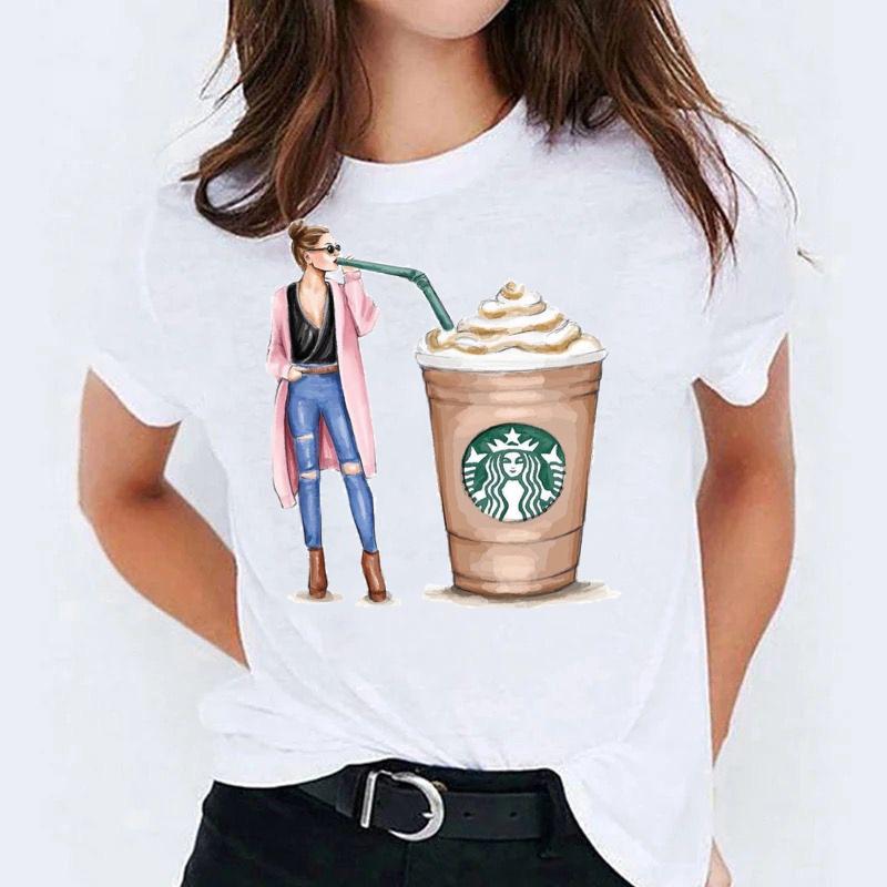 Tricou dama din bumbac 100% Big Coffee