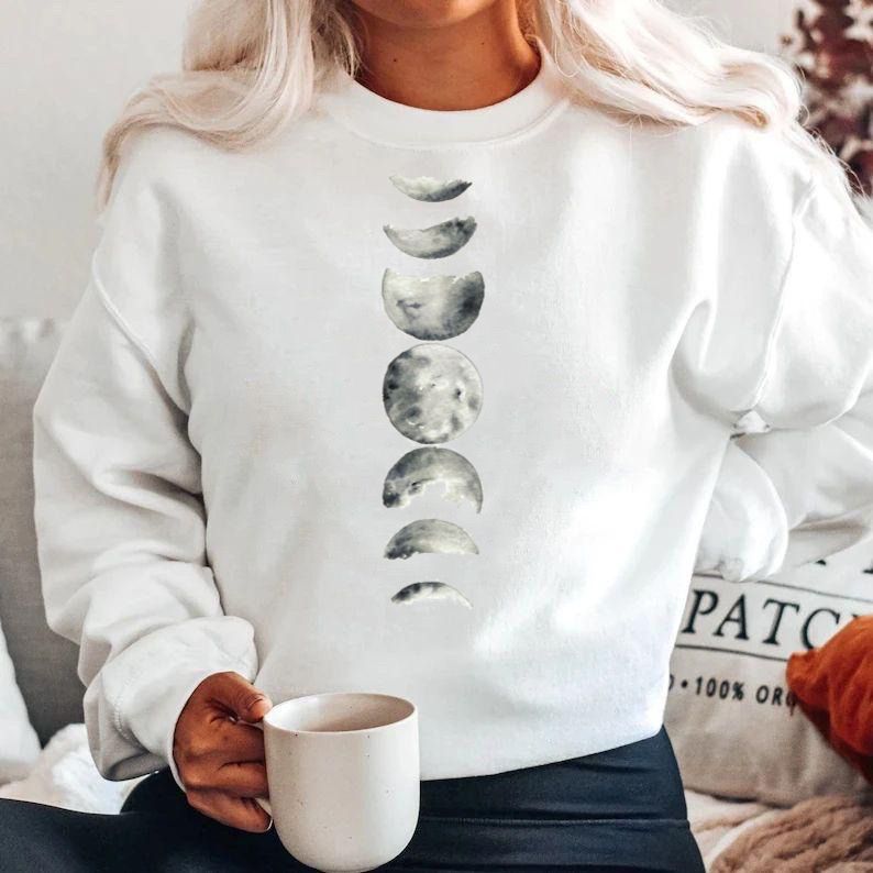 Bluza din bumbac 100% White moon