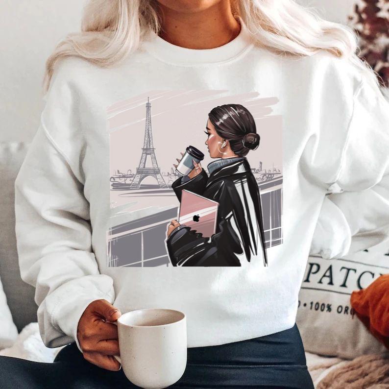 Bluza din bumbac 100% Paris 3
