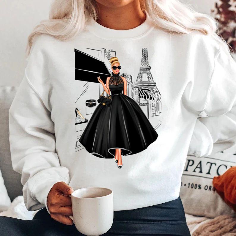 Bluza din bumbac 100% Black dress