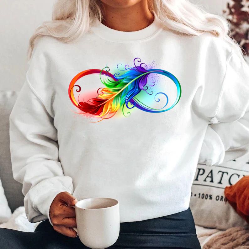 Bluza din bumbac 100% Infinit 2