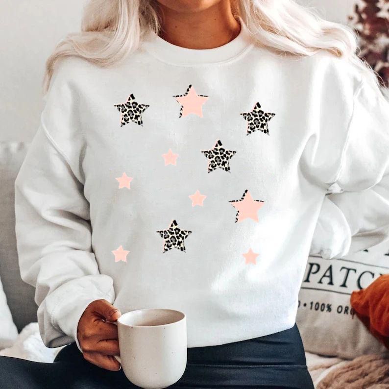 Bluza din bumbac 100% Pink stars