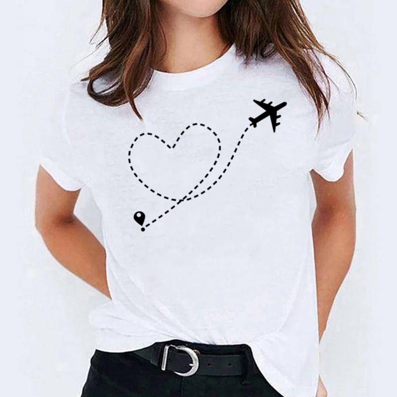 Tricou dama din bumbac 100% Heart Fly