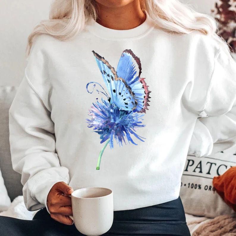 Bluza din bumbac 100% Nice Butterfly