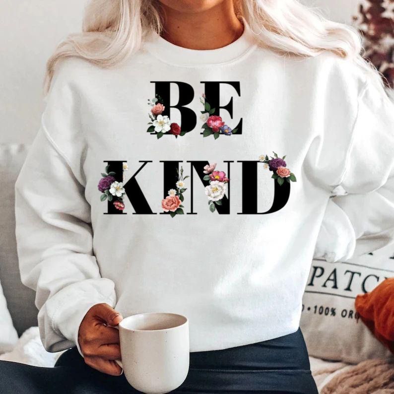 Bluza alba din bumbac 100% Be kind