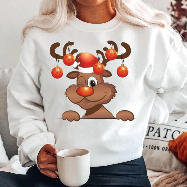 Bluza alba din bumbac 100% Ren