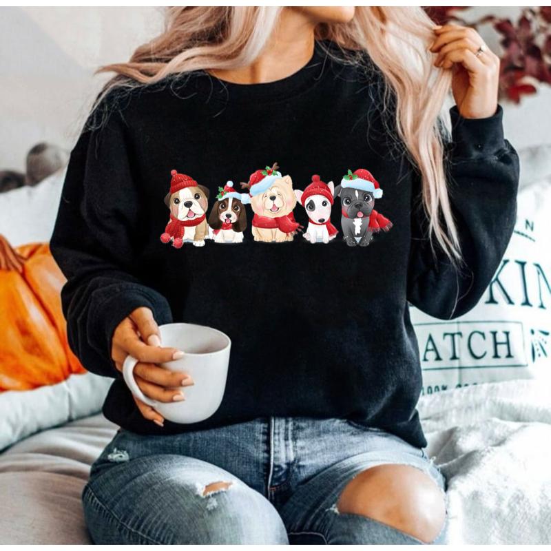 Bluza Neagra din bumbac 100% Catelusi