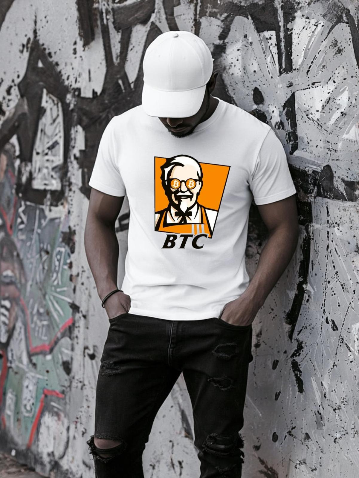 Tricou Alb Barbati BTC – Bumbac 100%