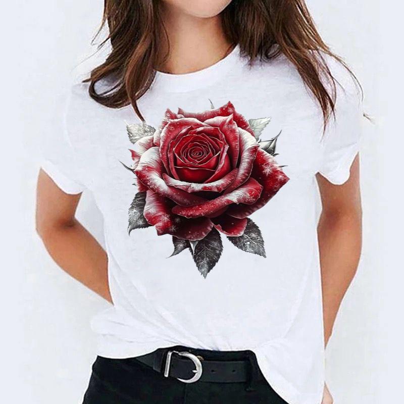 Tricou dama din bumbac 100% One Big Flower