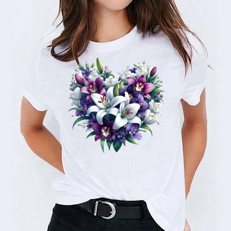 Tricou Heart flowers