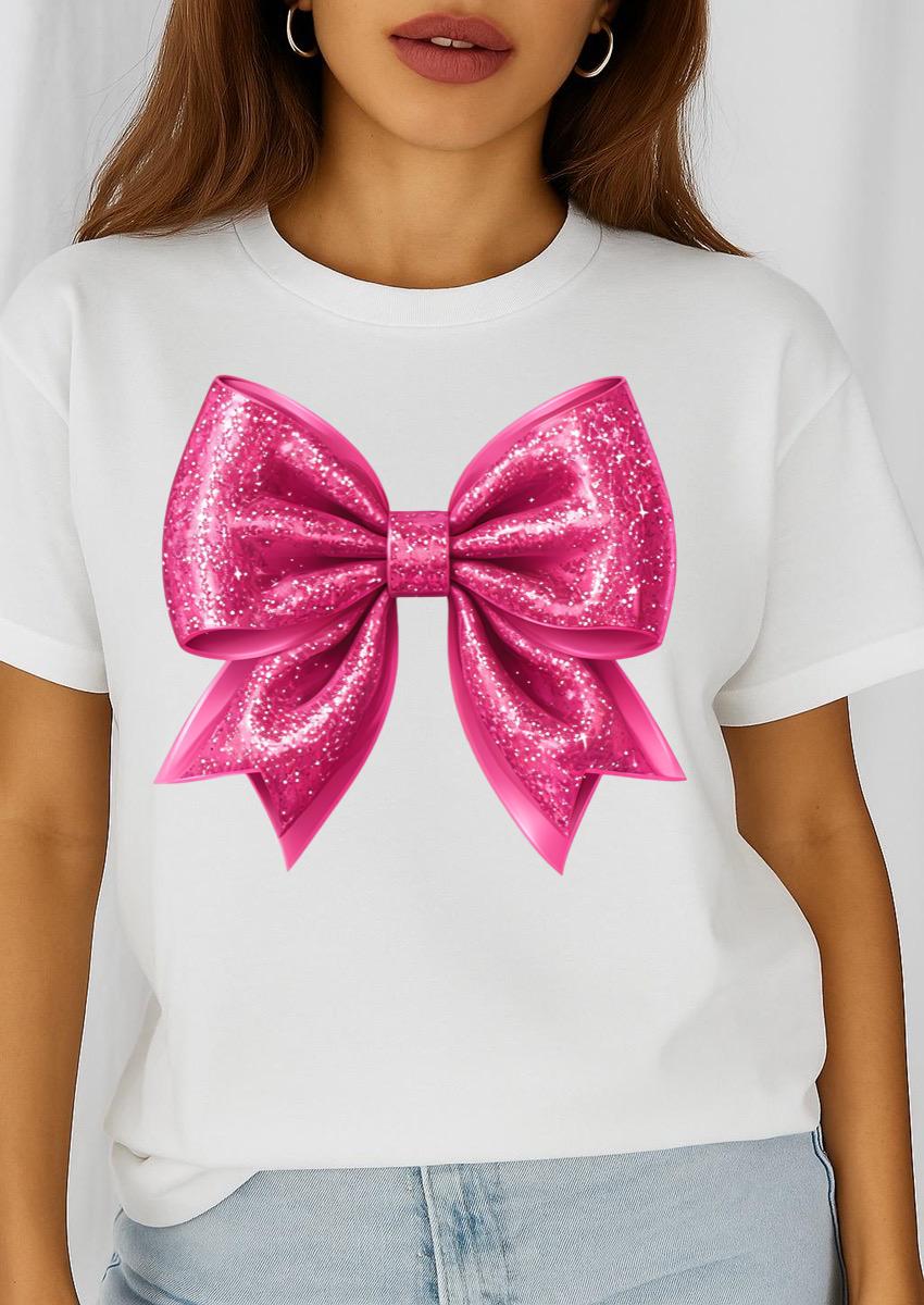 Tricou dama din bumbac 100% Fundita roz