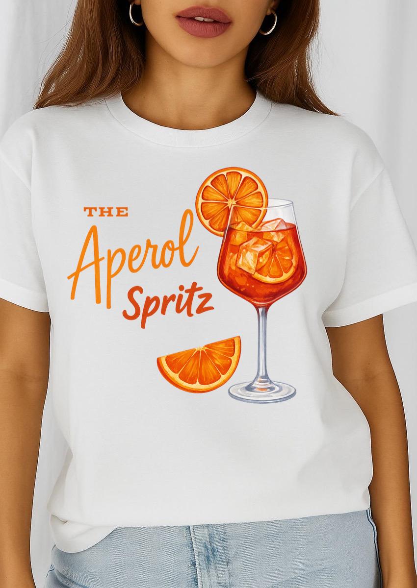 Tricou dama din bumbac 100% Aperol