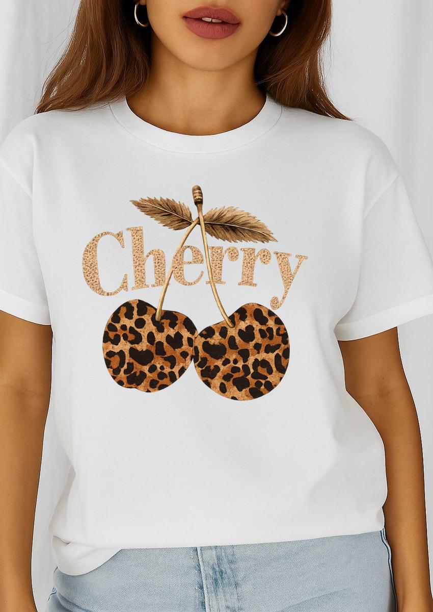 Tricou dama din bumbac 100% Cherry