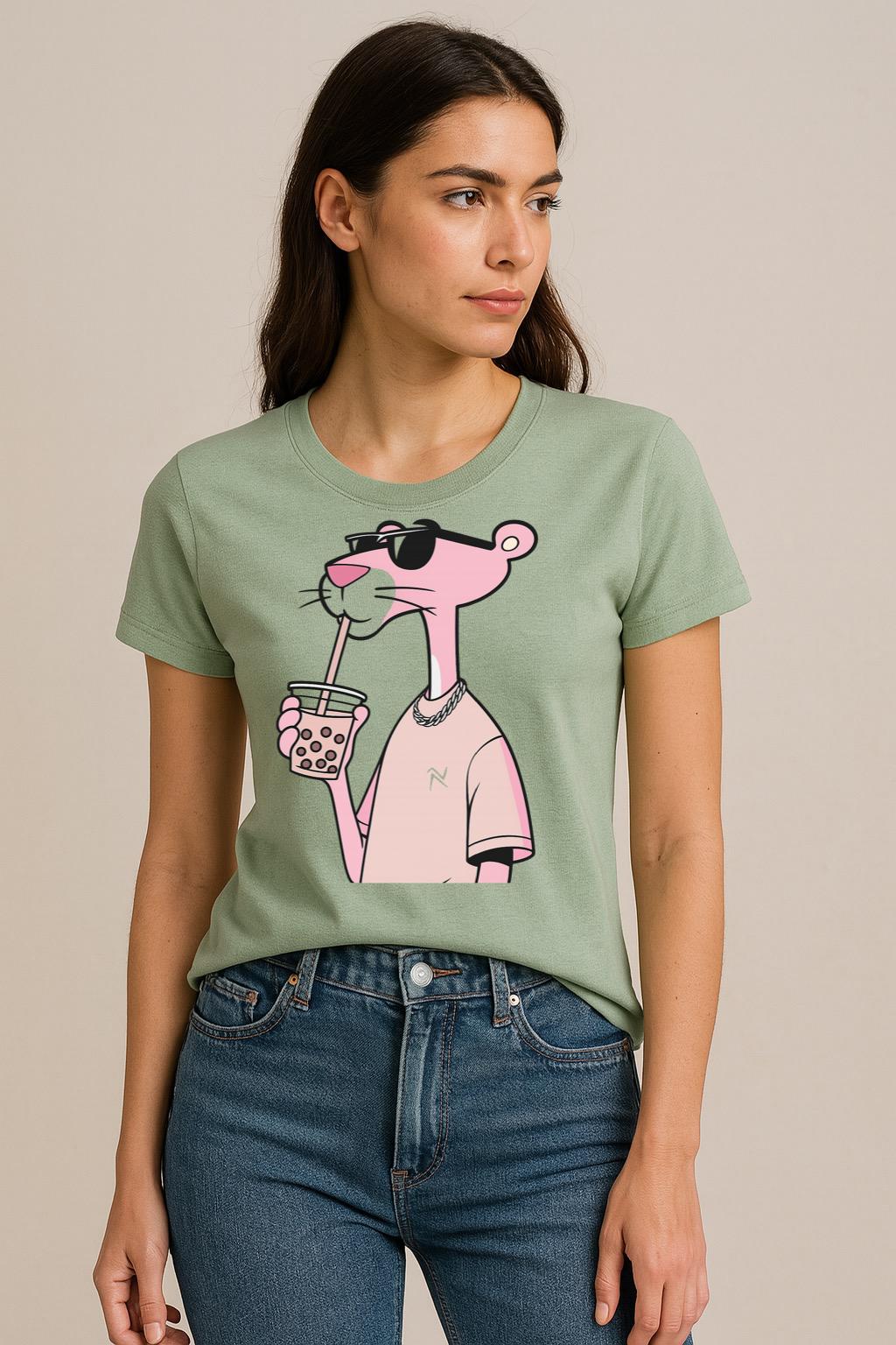 Tricou Verde salvie Pinky